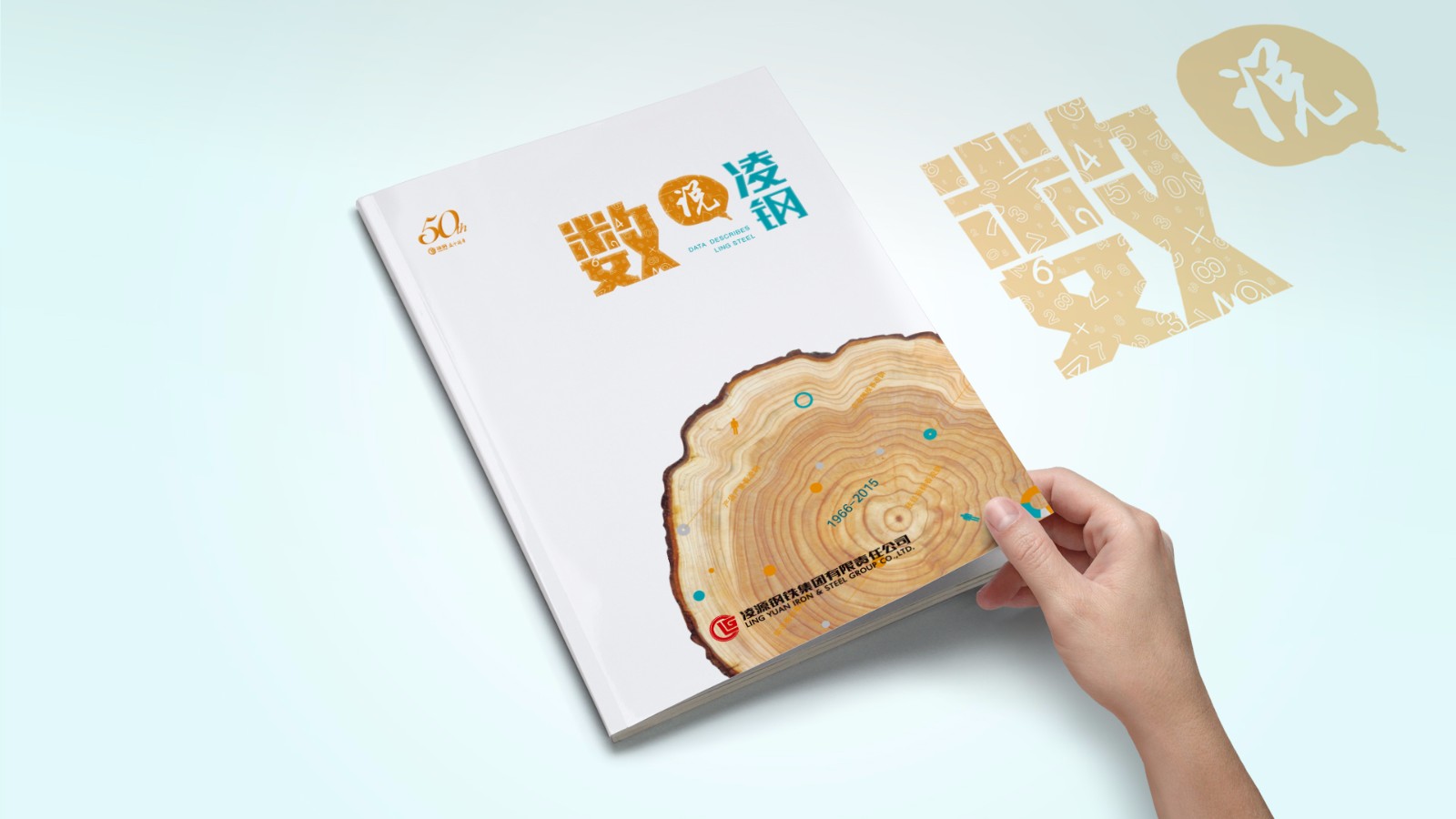 凌源鋼鐵50周年平面畫冊設(shè)計(jì)