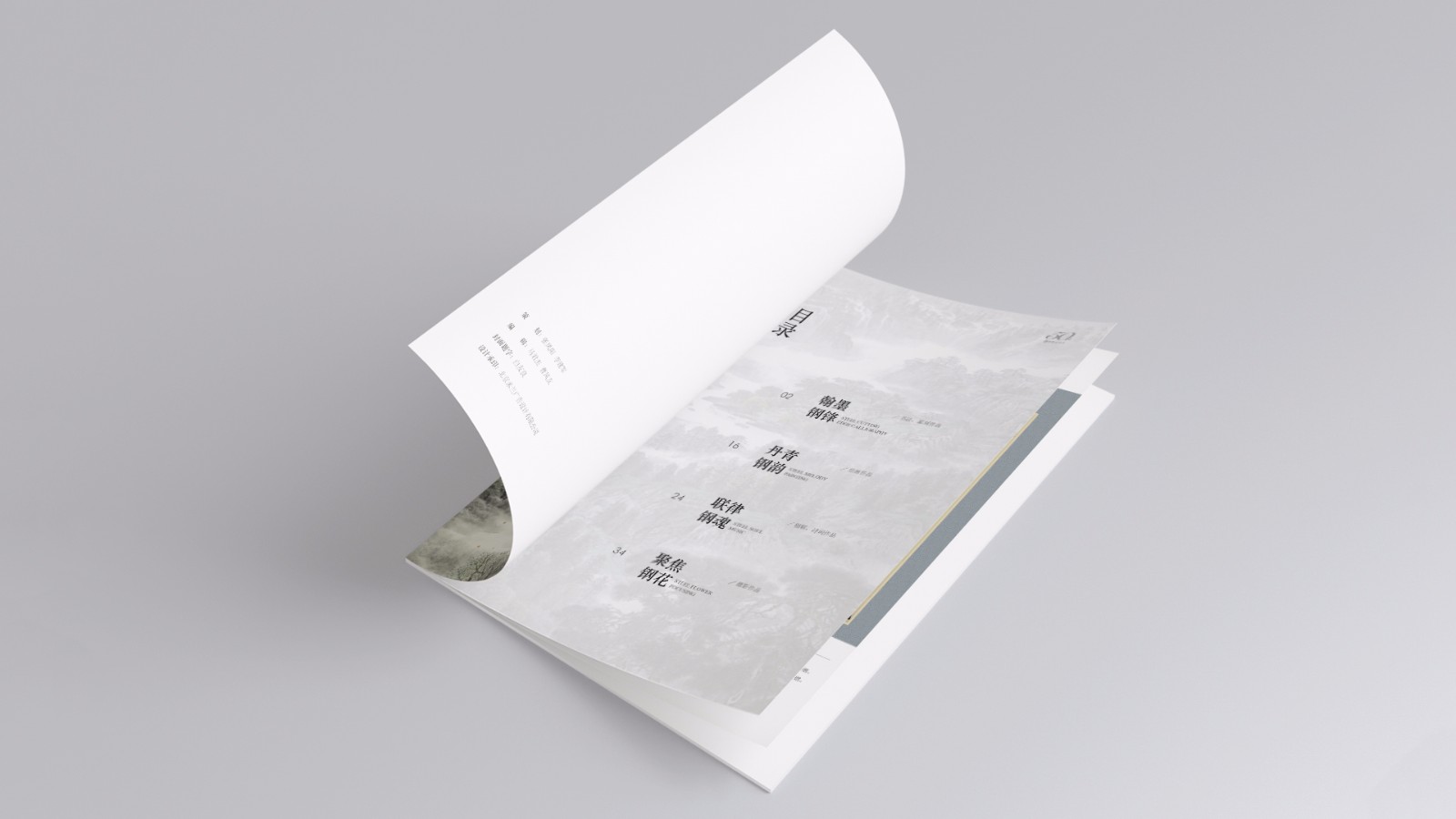 凌源鋼鐵50周年平面畫冊設(shè)計(jì)
